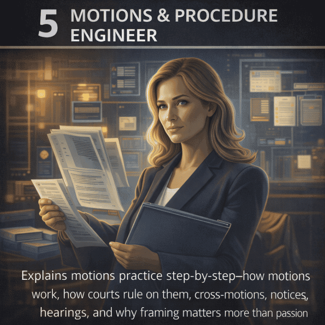 Motions & Procedure Engineer 5